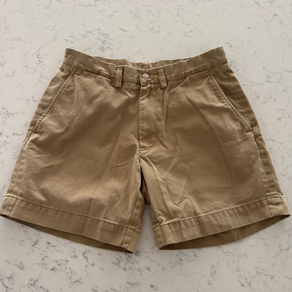 Polo Ralph Lauren Chino Shorts Mens 29 Tan Classic Fit 6 Inch Inseam Cotton
